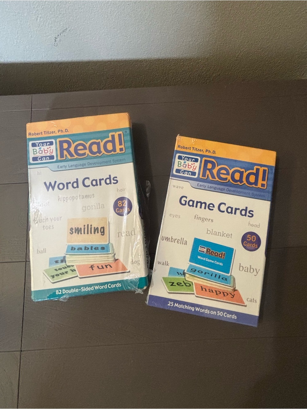 Your Baby Can Read! Word & Game Card Set - Blue and Orange